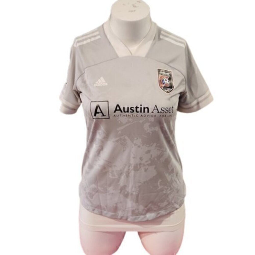 [Adidas] Silver AeroReady Lonestar SC Jersey - Size L
